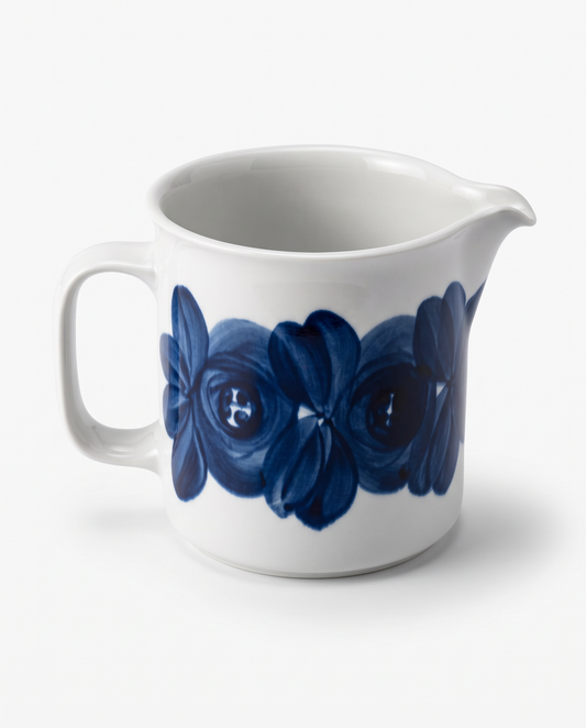 Vintage Arabia Anemone jug with hand-painted blue flowers, Ulla Procopé