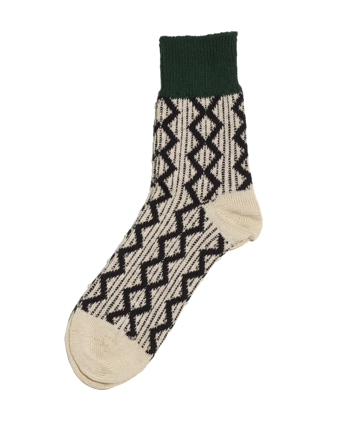 Japanese linen and cotton socks with rhythmic colour pattern, Jake