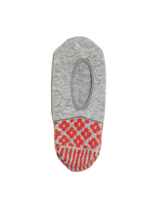 Japanese ribbed cotton-wool room socks with Nordic motif, French Bull, detail 2