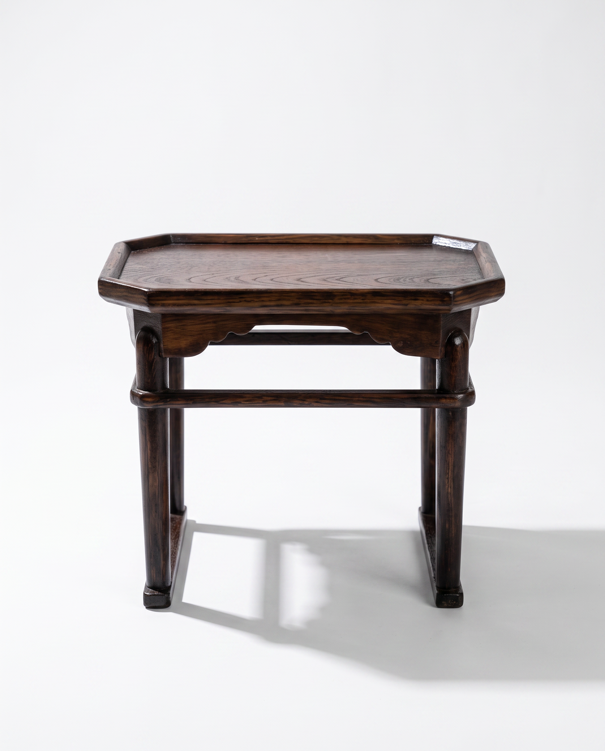 Vintage Korean Naju soban, small wooden dining table, detail 3