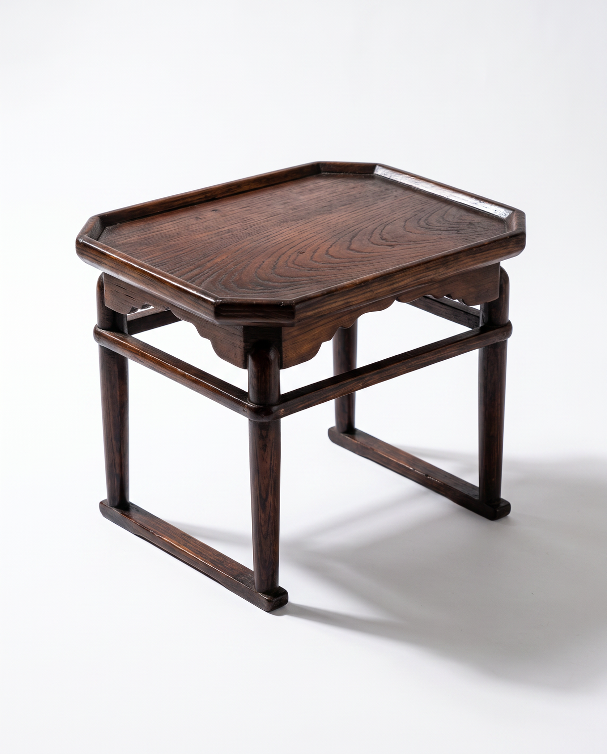 Vintage Korean Naju soban, small wooden dining table