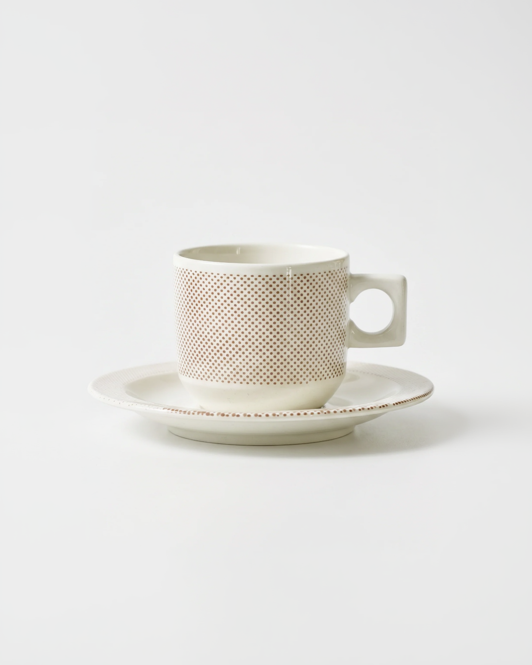 Vintage Rörstrand geometric espresso cups for two by Christian von Sydow