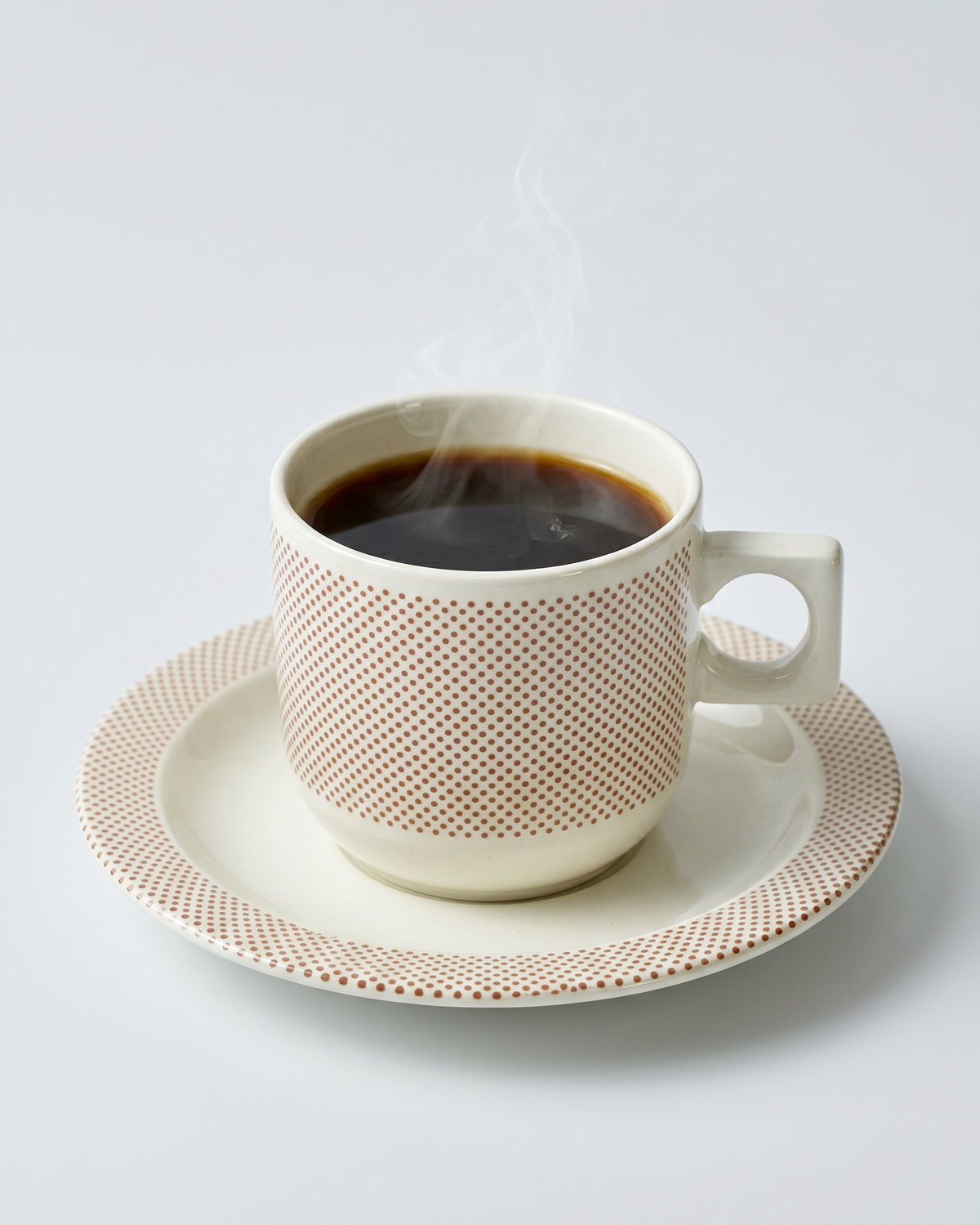 Vintage Rörstrand geometric espresso cups for two by Christian von Sydow, detail 3